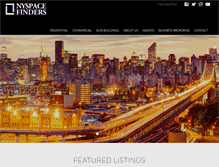 Tablet Screenshot of nyspacefinders.com
